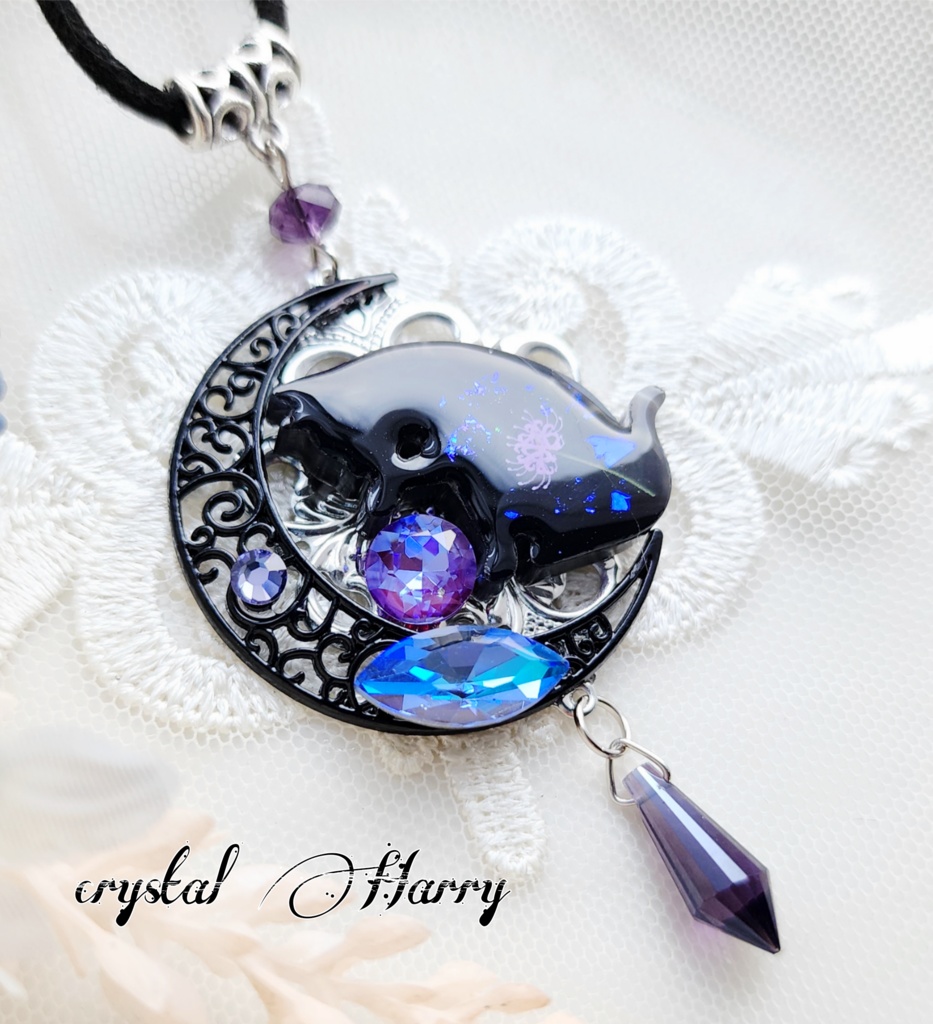 【彼岸の月猫】~紫の使い~