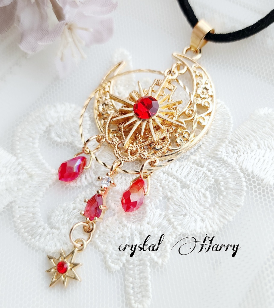 【星屑シャンデリアの首飾り】~紅~