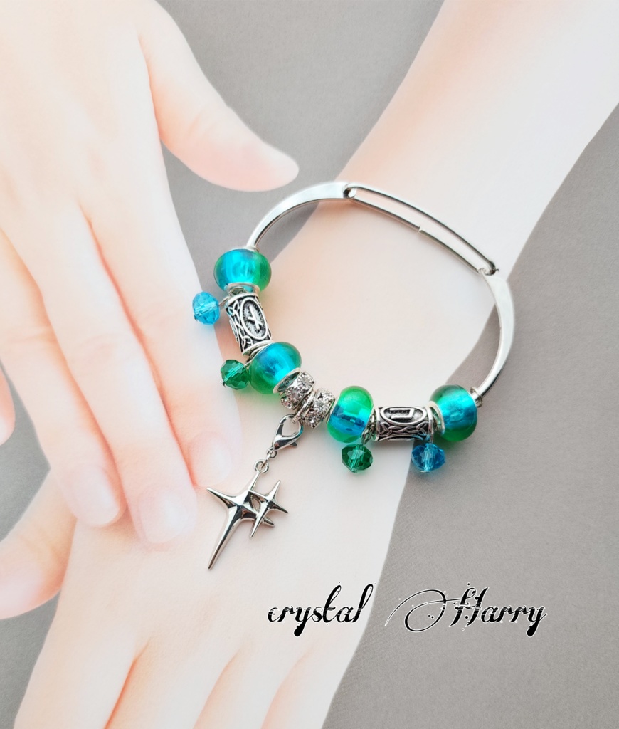 【月星光の腕輪】~風凪の腕輪~ブレスレット