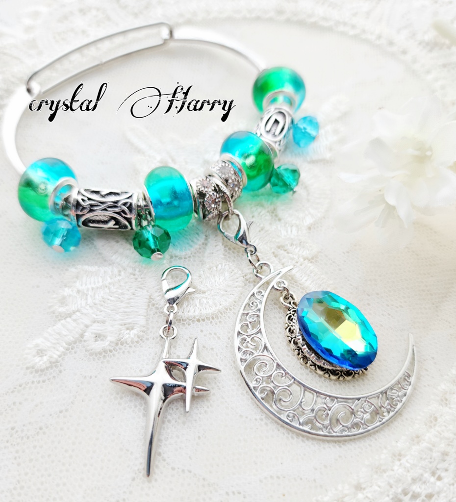 【月星光の腕輪】~風凪の腕輪~ブレスレット