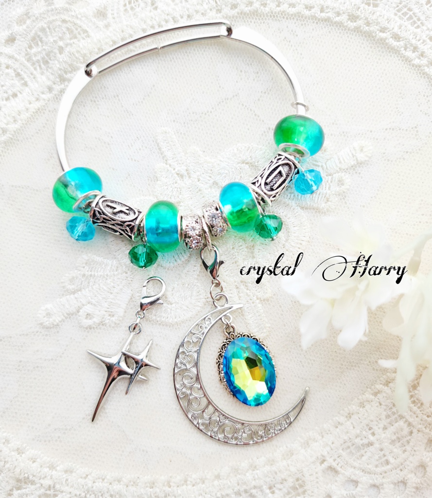 【月星光の腕輪】～風凪の腕輪～ブレスレット