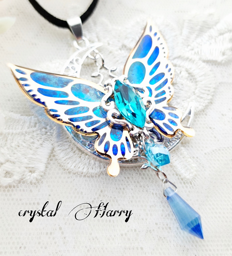 【宝石妃蝶の首飾り】~蒼水~