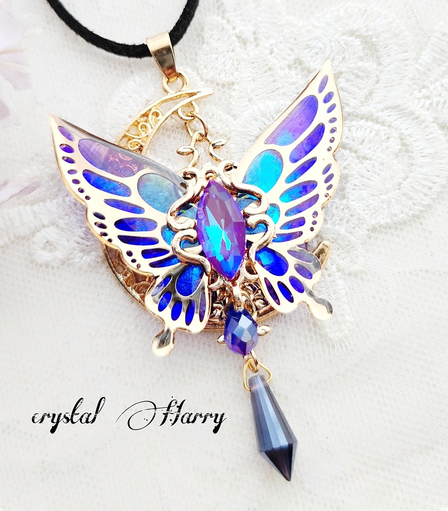 【宝石妃蝶の首飾り】～蒼紫～