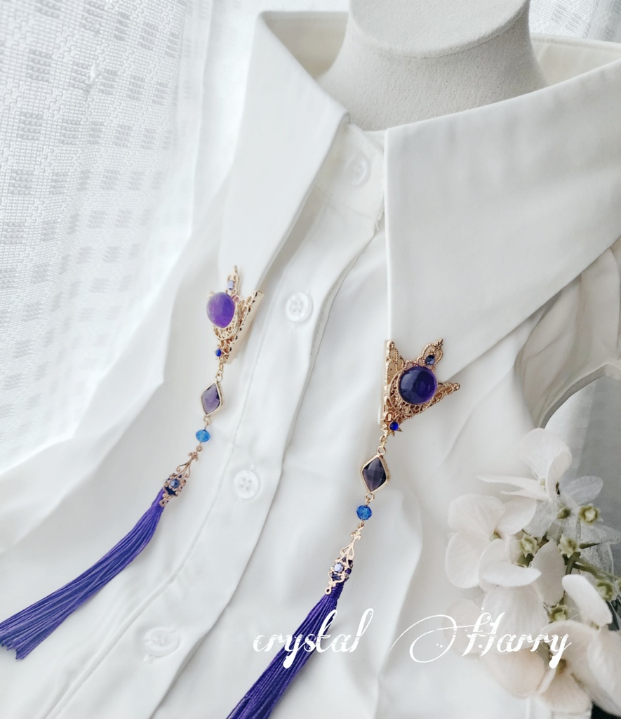 【飾りの装飾品】~夜のメフィスト~襟ブローチ