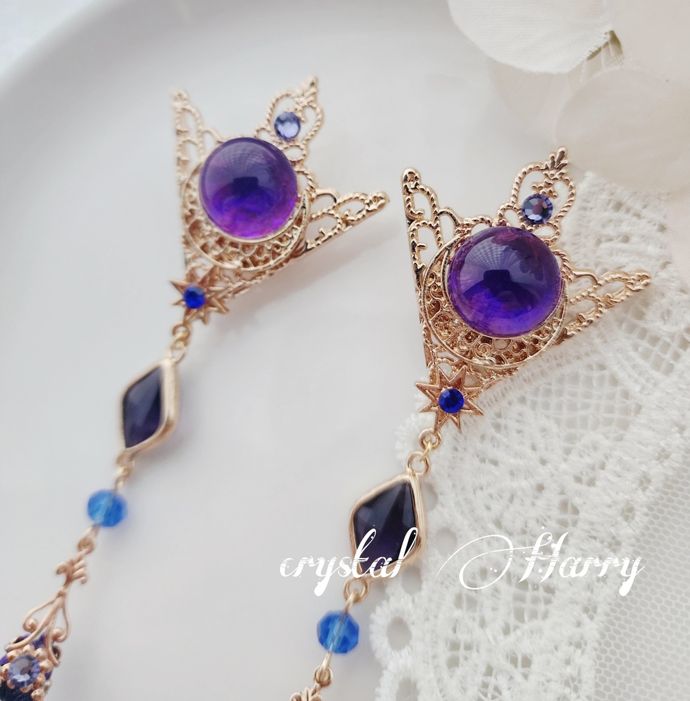 【飾りの装飾品】~夜のメフィスト~襟ブローチ