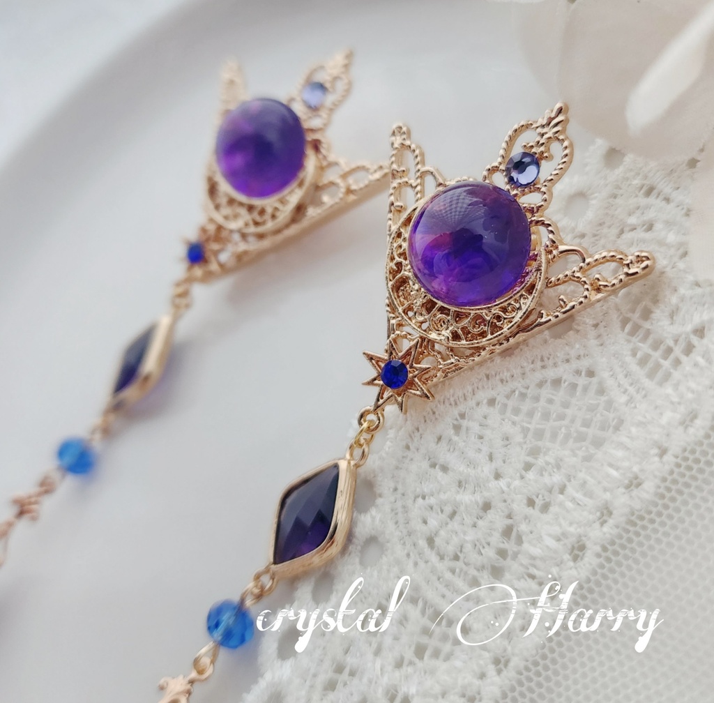 【飾りの装飾品】~夜のメフィスト~襟ブローチ