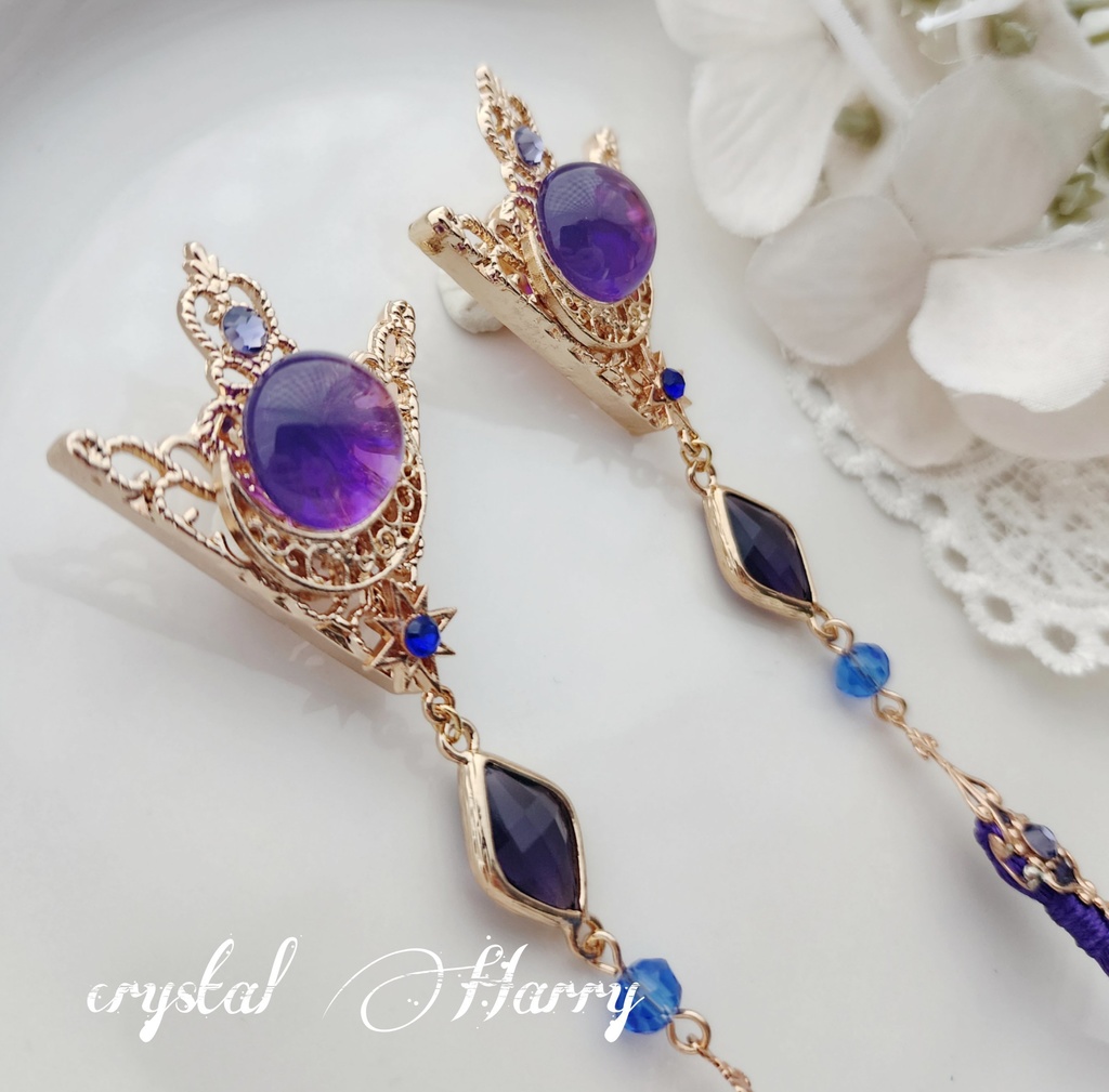 【飾りの装飾品】~夜のメフィスト~襟ブローチ