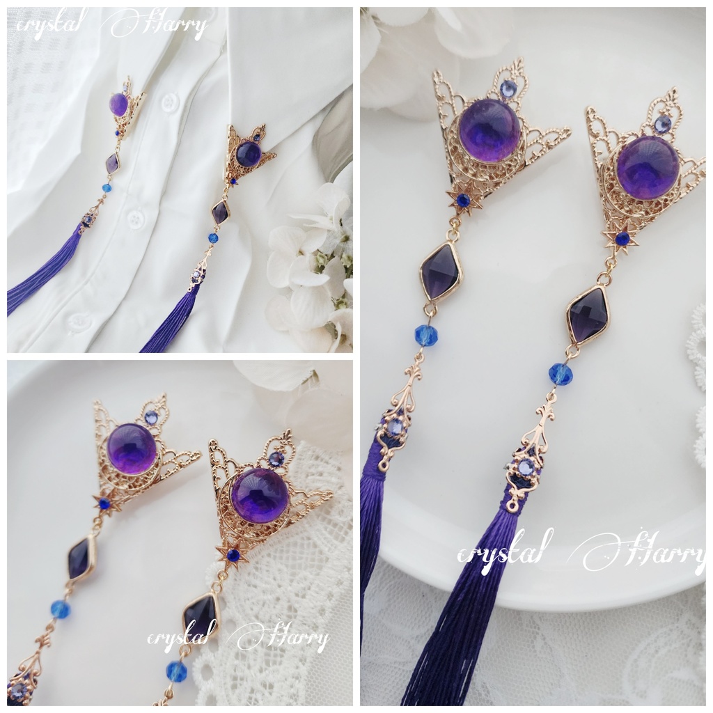 【飾りの装飾品】~夜のメフィスト~襟ブローチ