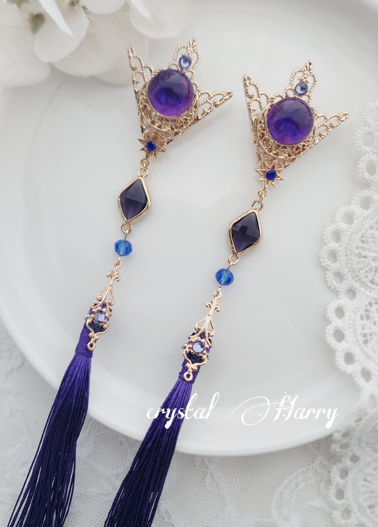 【飾りの装飾品】~夜のメフィスト~襟ブローチ