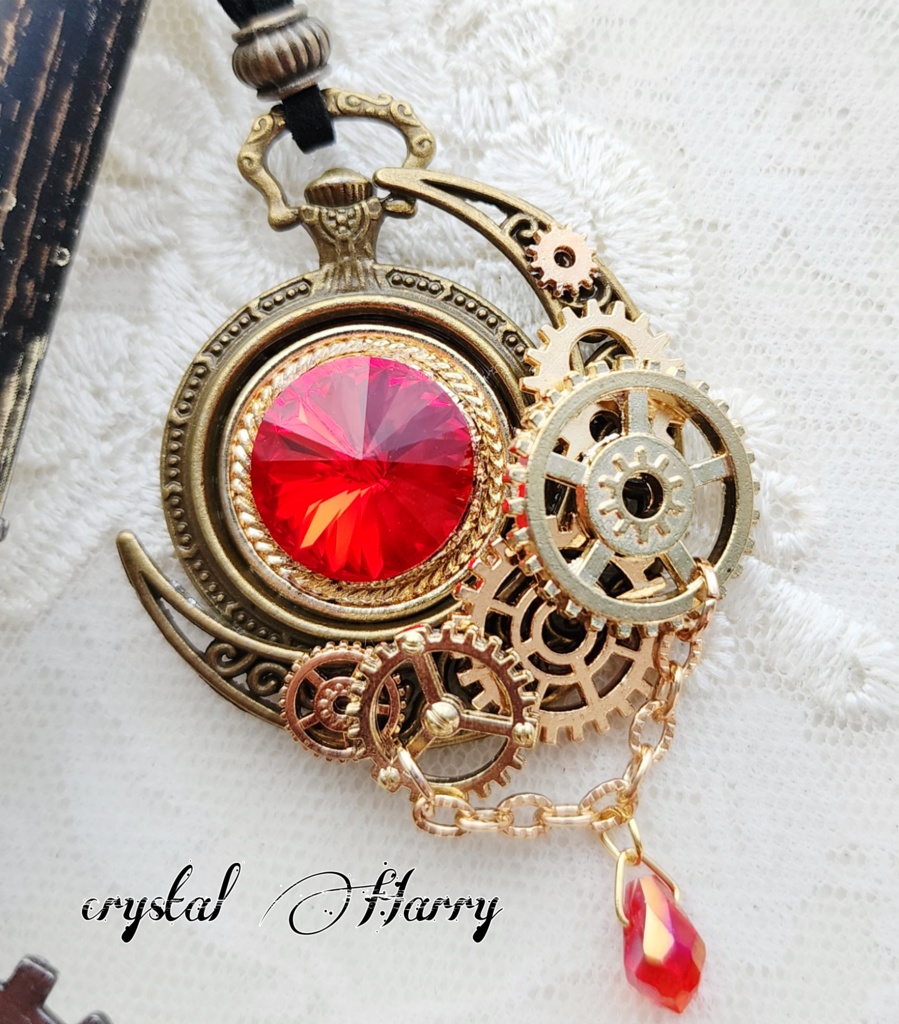 【懐古宝石の月時計】~紅~