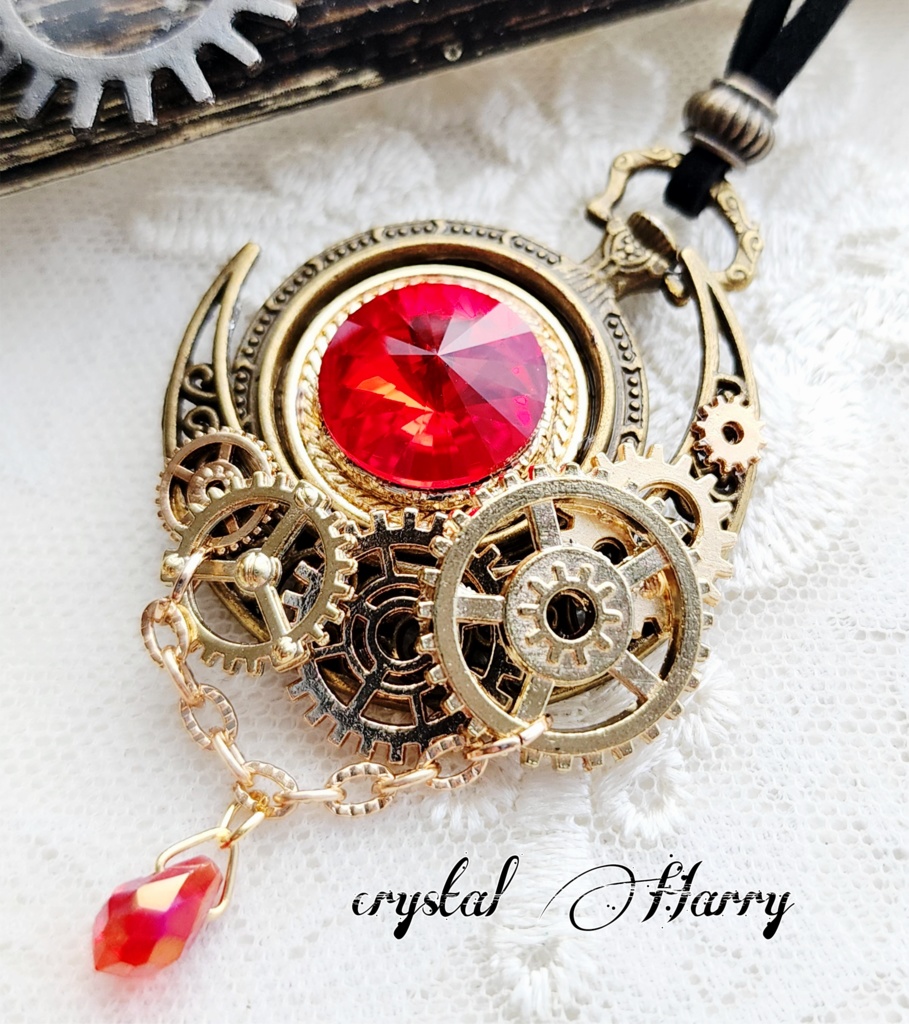 【懐古宝石の月時計】~紅~