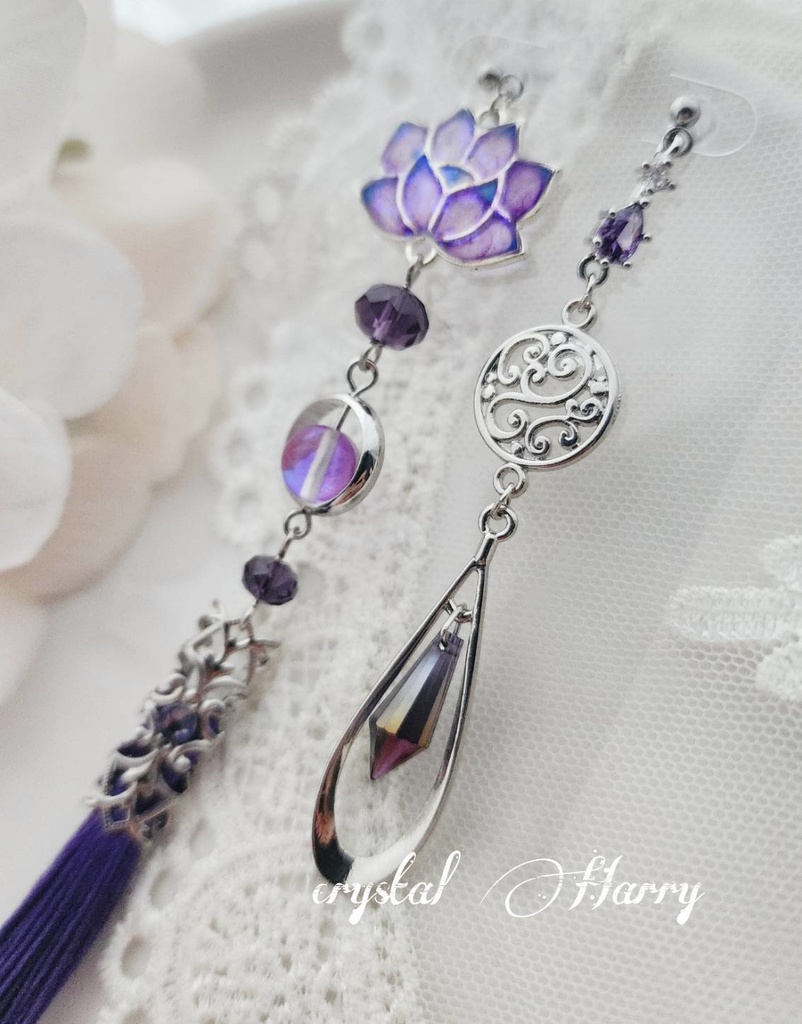 【蓮華の耳飾り】~紫蘭~BOOTH限定カラー