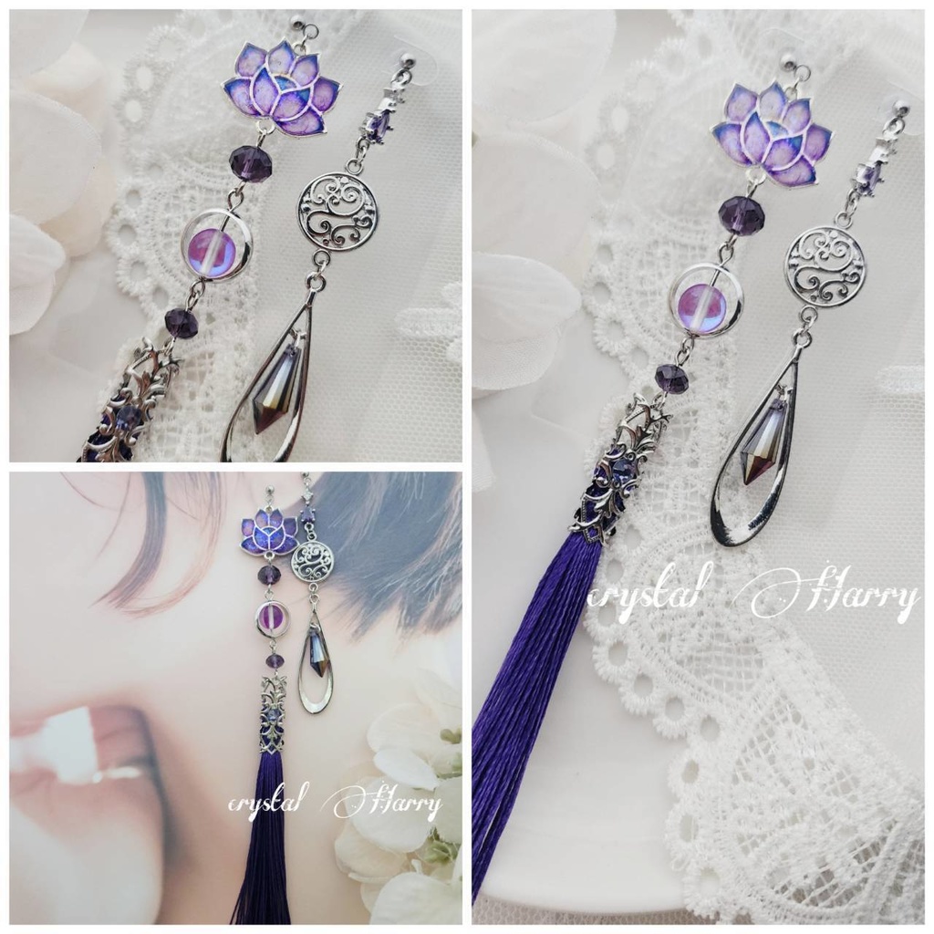 【蓮華の耳飾り】~紫蘭~BOOTH限定カラー
