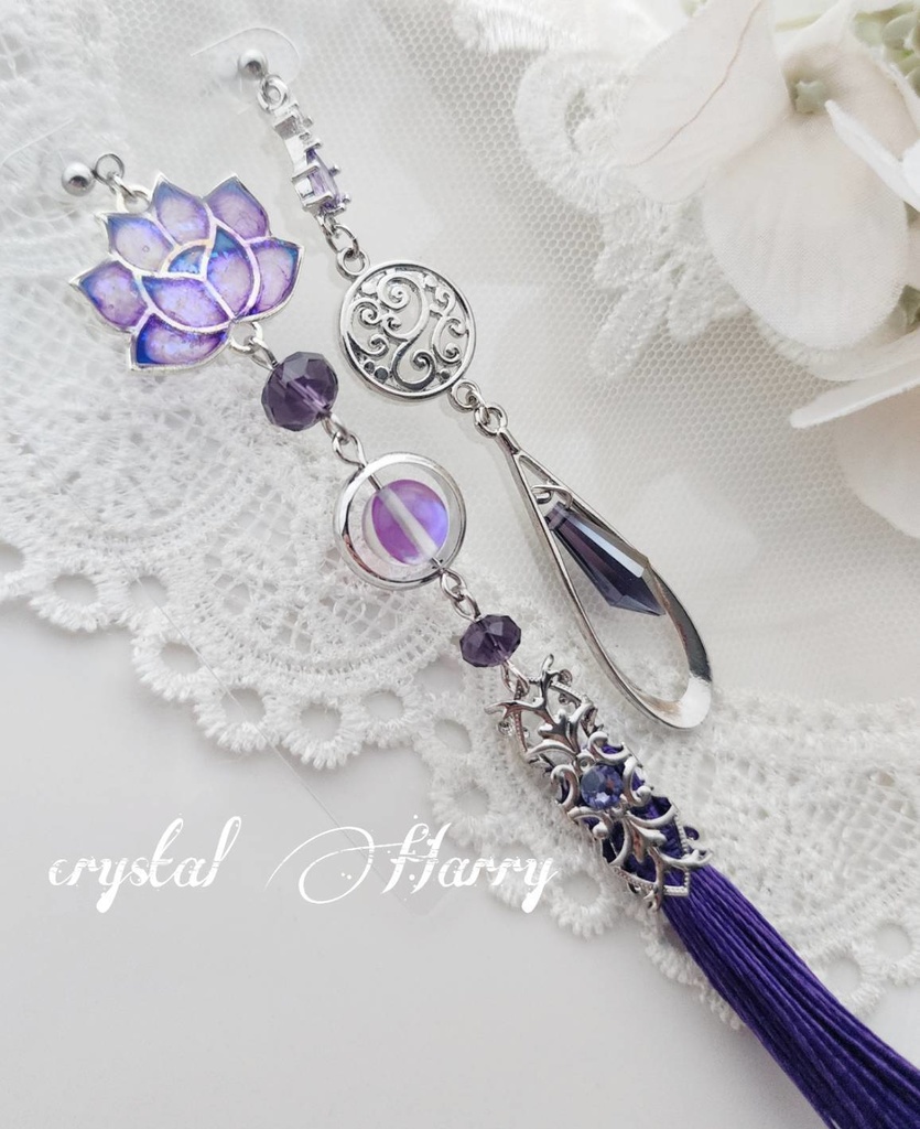 【蓮華の耳飾り】~紫蘭~BOOTH限定カラー