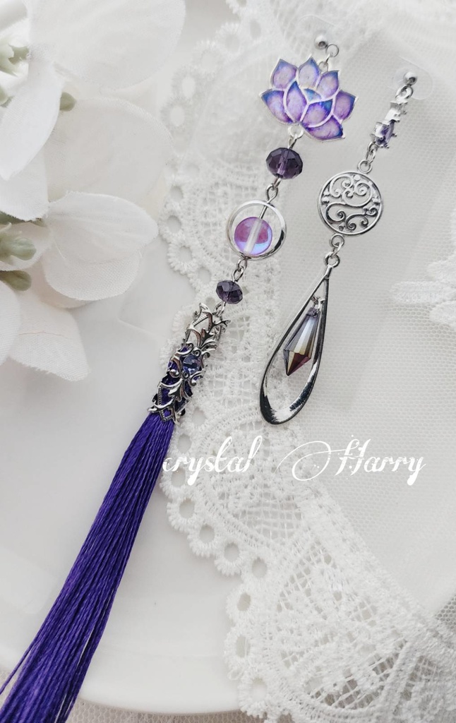 【蓮華の耳飾り】~紫蘭~BOOTH限定カラー