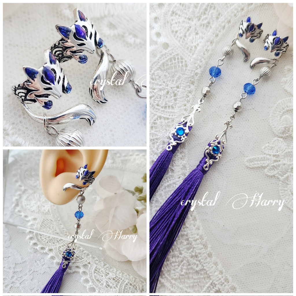 【妖狐の耳飾り】～夜狐～左耳用