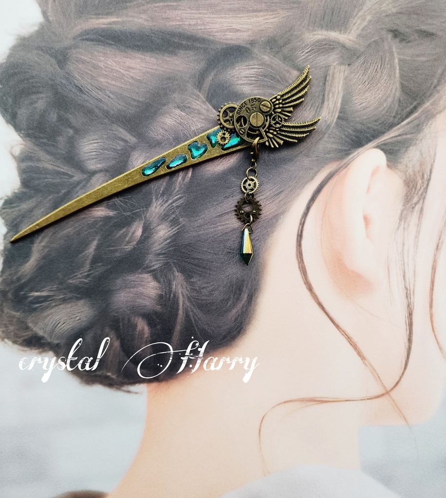 【崩壊の歯車】~翠~かんざし⚠️一点物