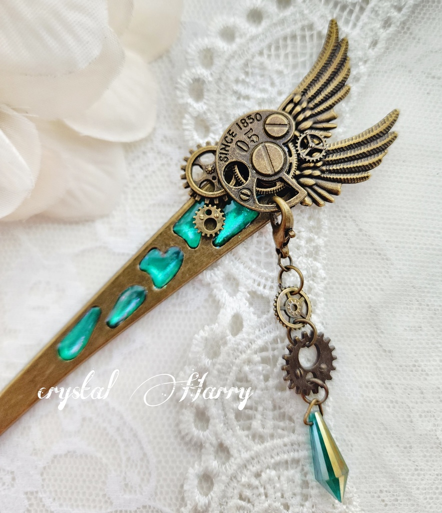 【崩壊の歯車】~翠~かんざし⚠️一点物