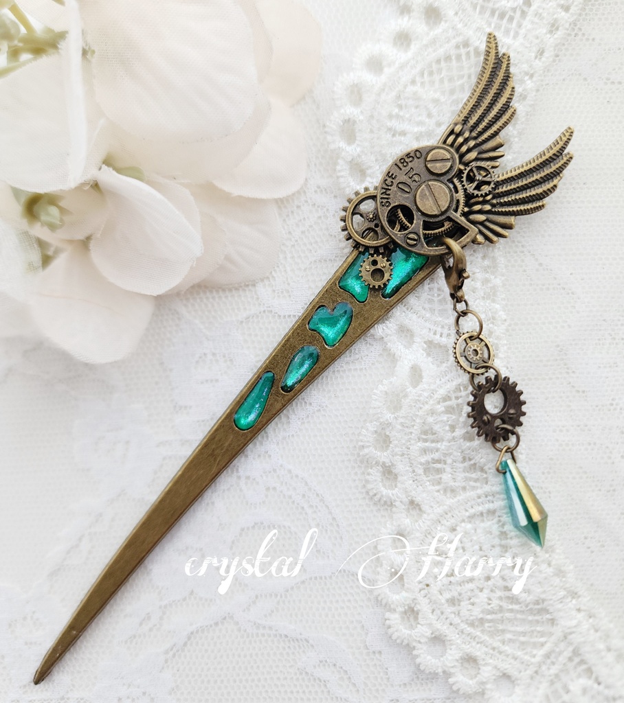 【崩壊の歯車】~翠~かんざし⚠️一点物