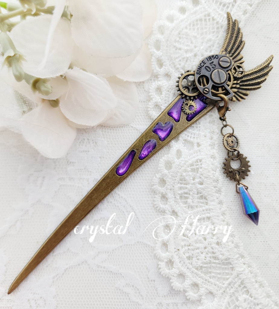 【崩壊の歯車】~紫~かんざし⚠️一点物