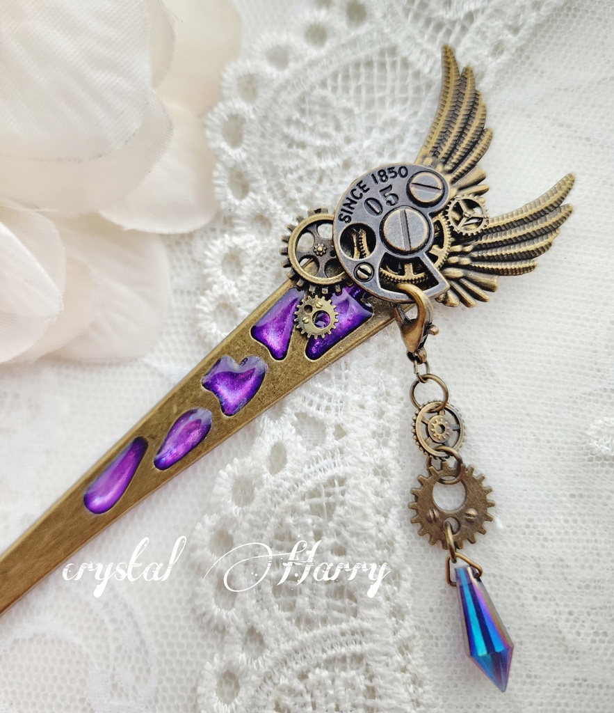 【崩壊の歯車】~紫~かんざし⚠️一点物