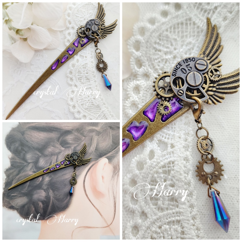 【崩壊の歯車】～紫～かんざし⚠️一点物