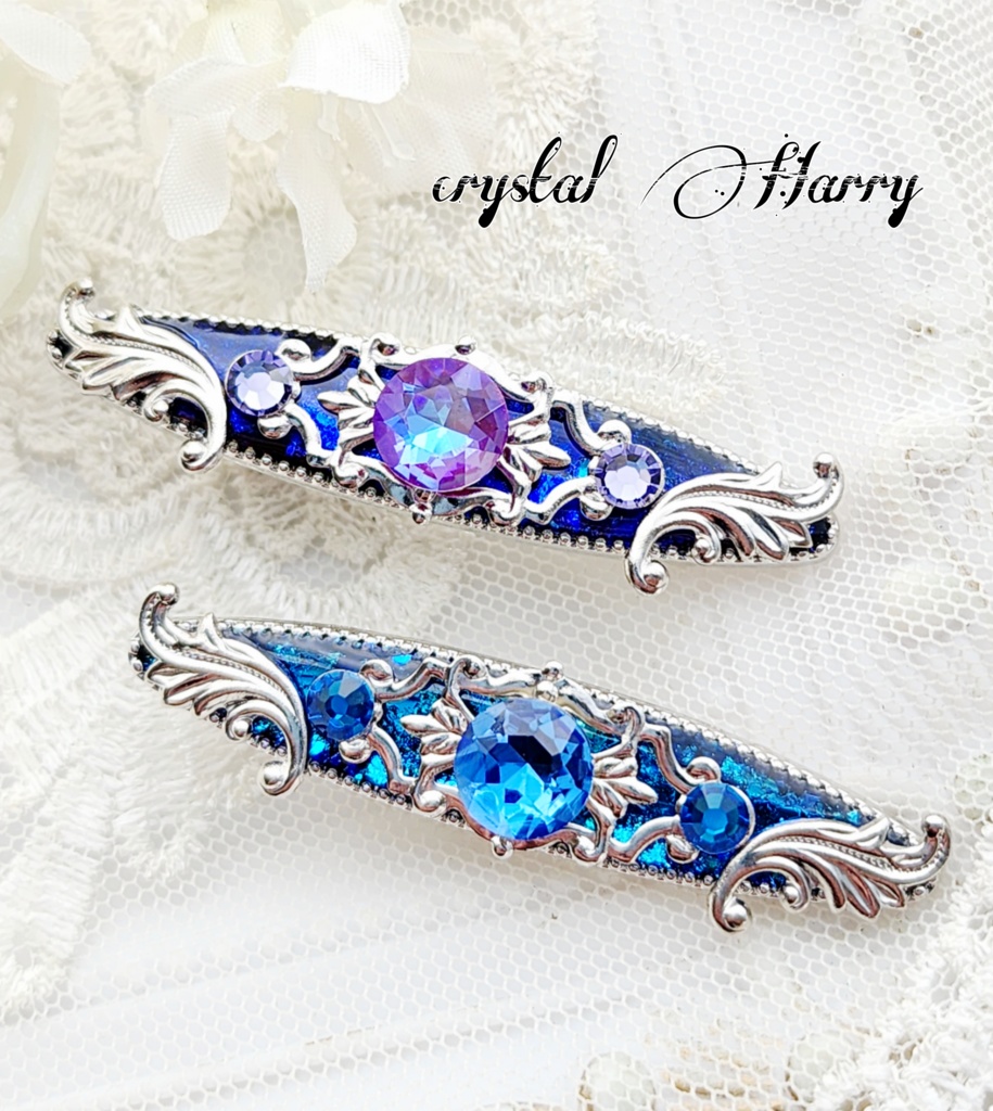 【宝石羽の髪飾り】~各種~ミニヘアクリップ