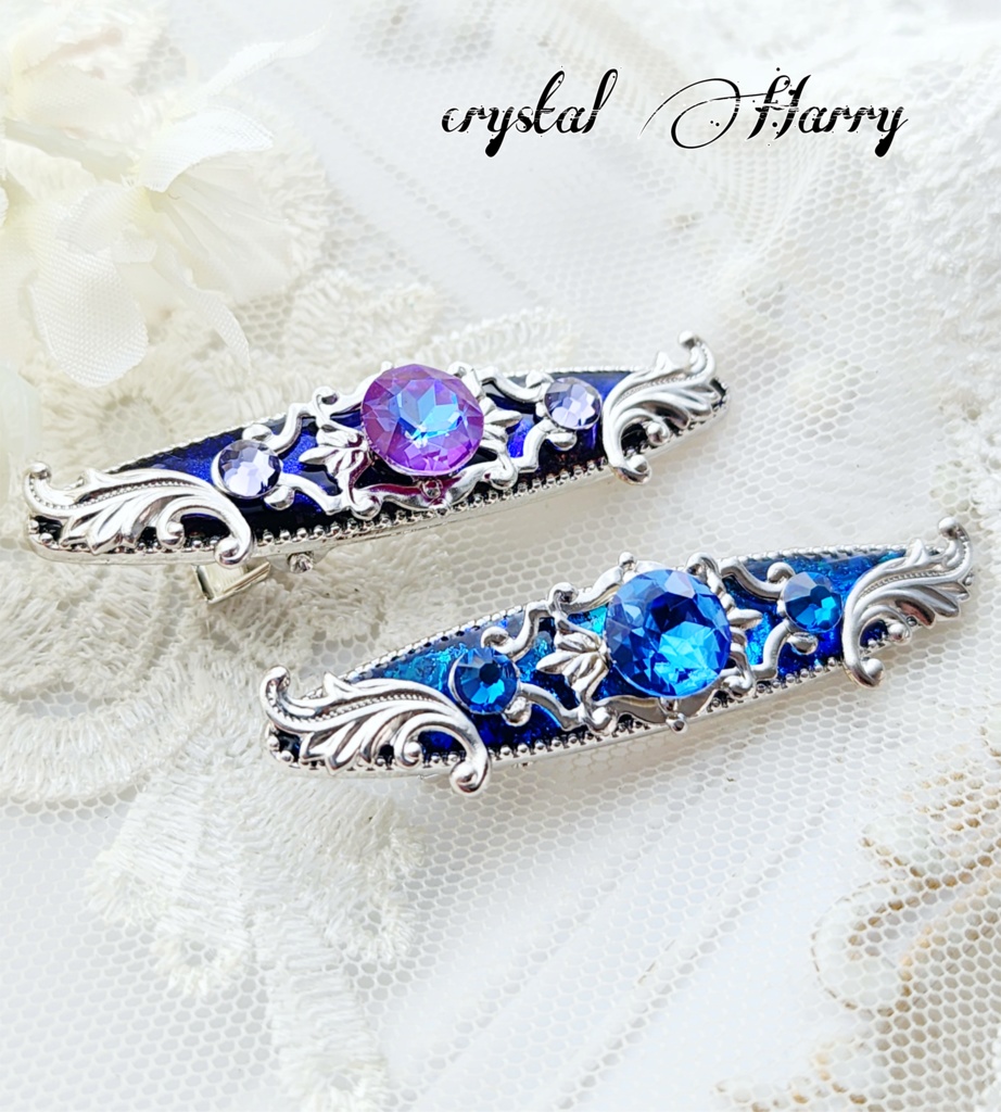 【宝石羽の髪飾り】~各種~ミニヘアクリップ