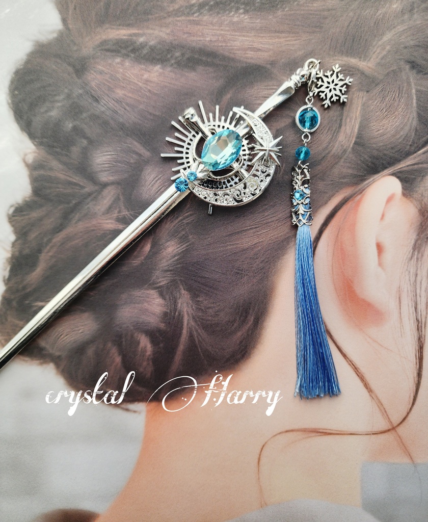 【雪凪の魔法剣】~銀氷~かんざし