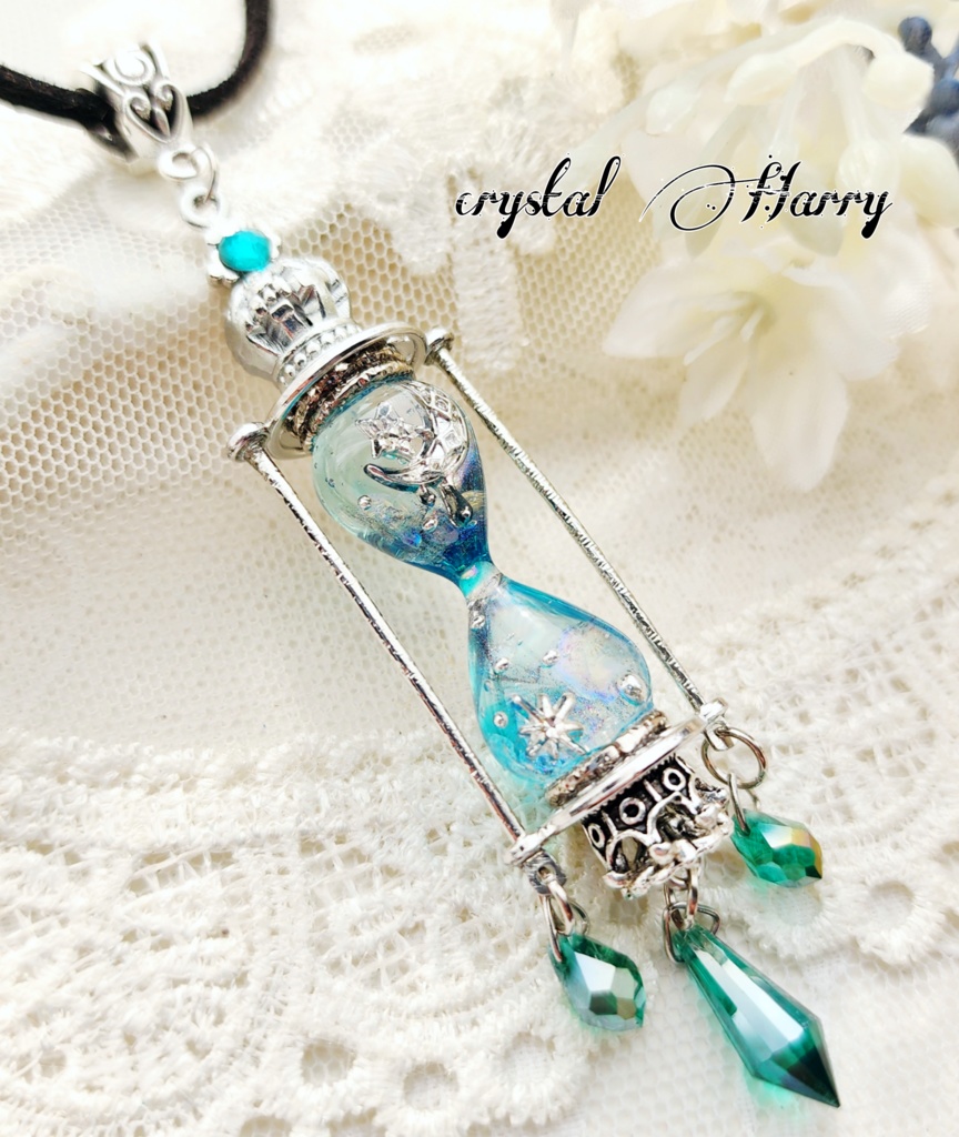 【夜溶けの砂時計】~翡翠~