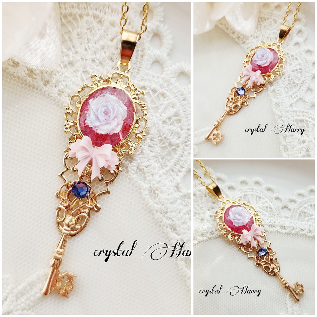 【薔薇結びの装飾品】~ミスティック~首飾り