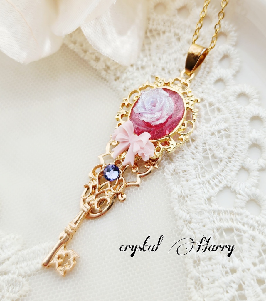 【薔薇結びの装飾品】~ミスティック~首飾り