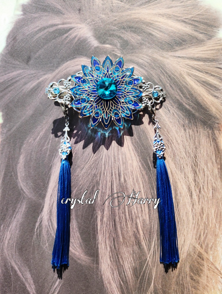 【万華鏡幻想華の髪飾り】~泡沫の華~ヘアクリップ