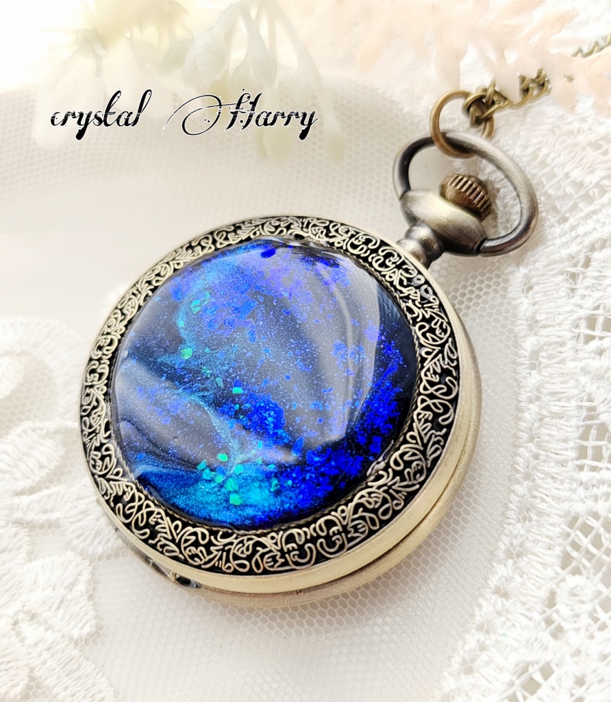 【碧星雲の懐中時計】⚠️本物懐中時計