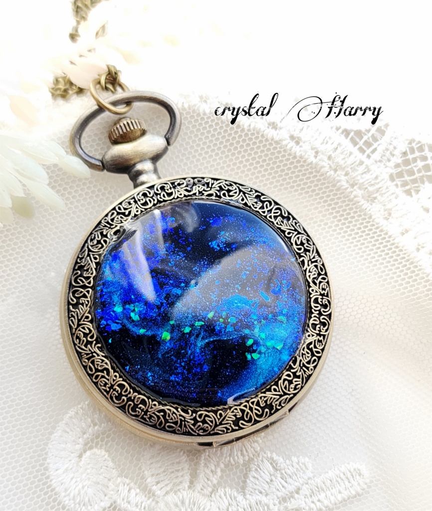 【碧星雲の懐中時計】⚠️本物懐中時計