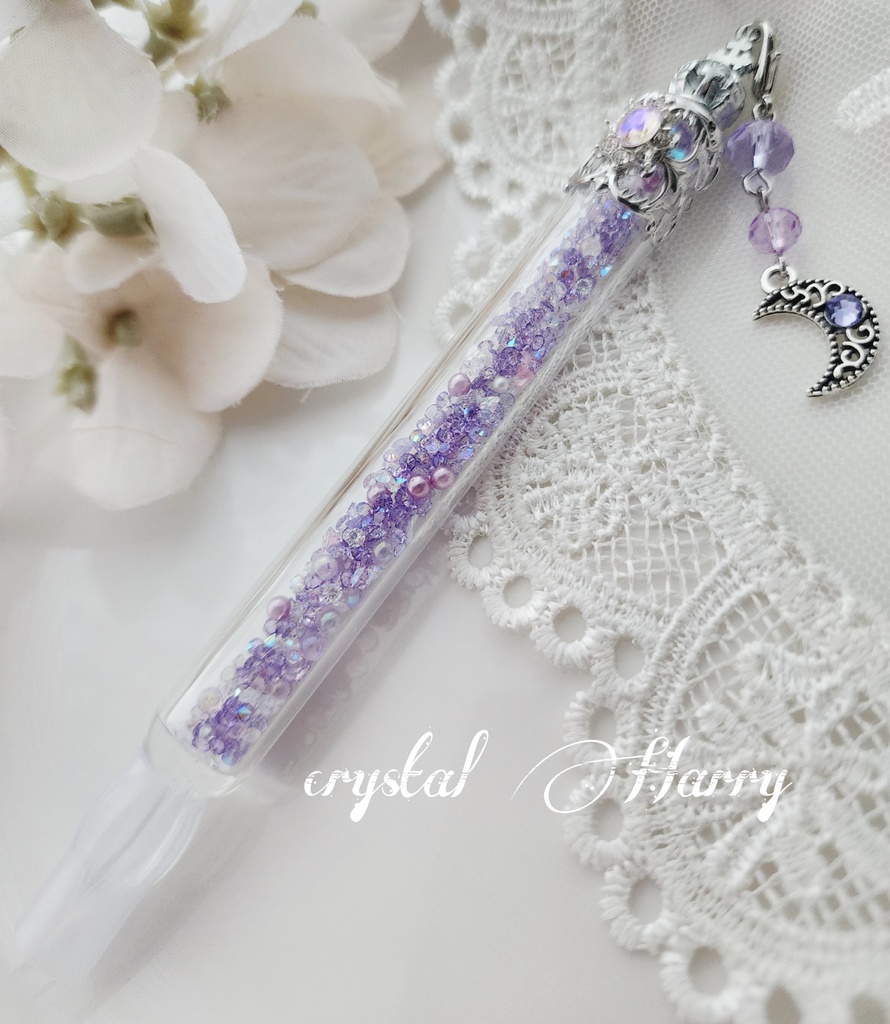 【星屑の魔法ペン】~タンザナイト~ガラスペン