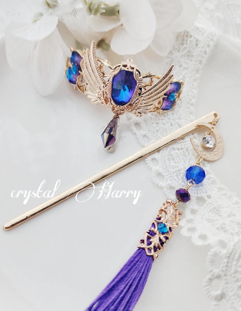 【セレニティの髪飾り】~夜月~マジェステ