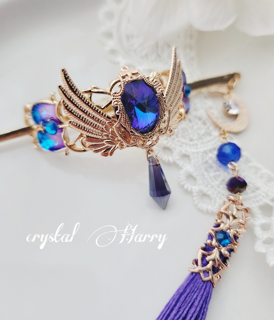 【セレニティの髪飾り】~夜月~マジェステ