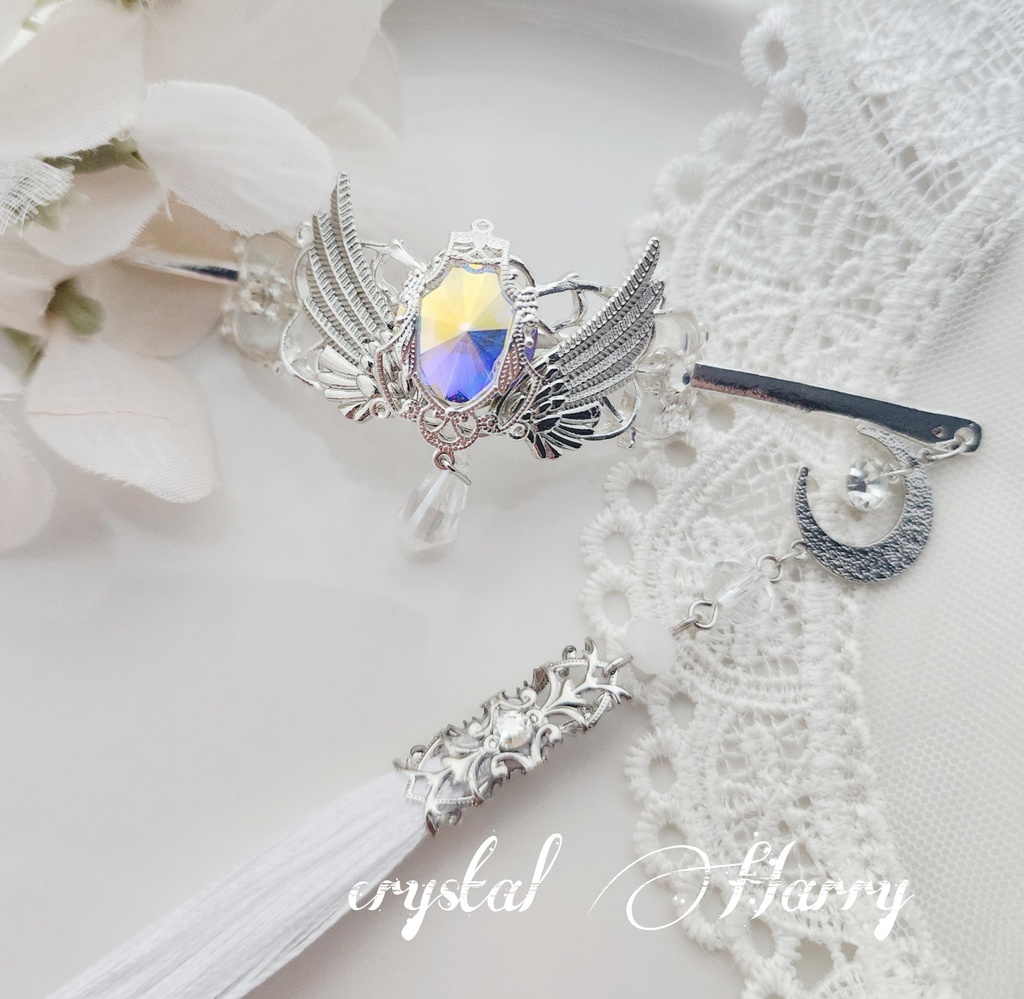 【セレニティの髪飾り】～白銀月～マジェステ