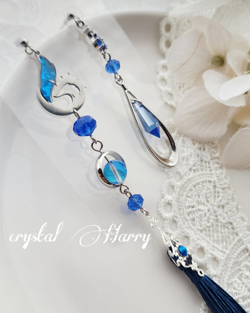 【狐火の耳飾り】~銀蒼~