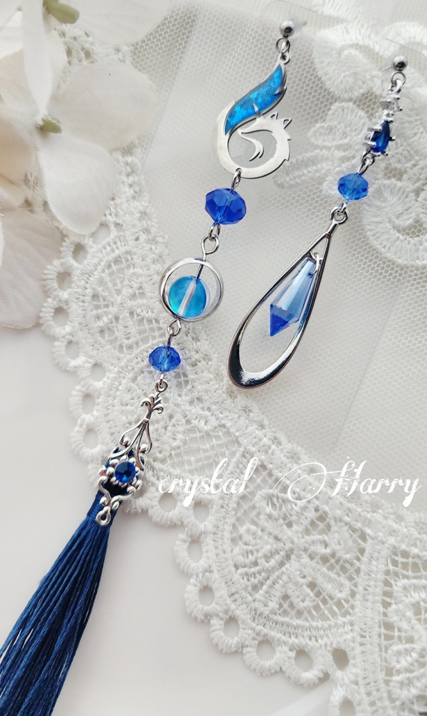 【狐火の耳飾り】～銀蒼～