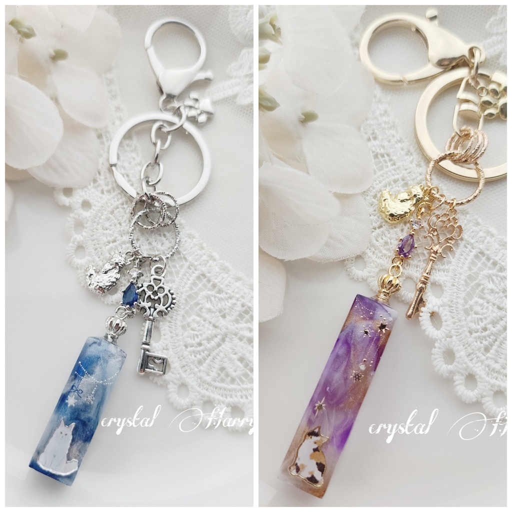 【星猫の琥珀糖】～大～キーリング各種