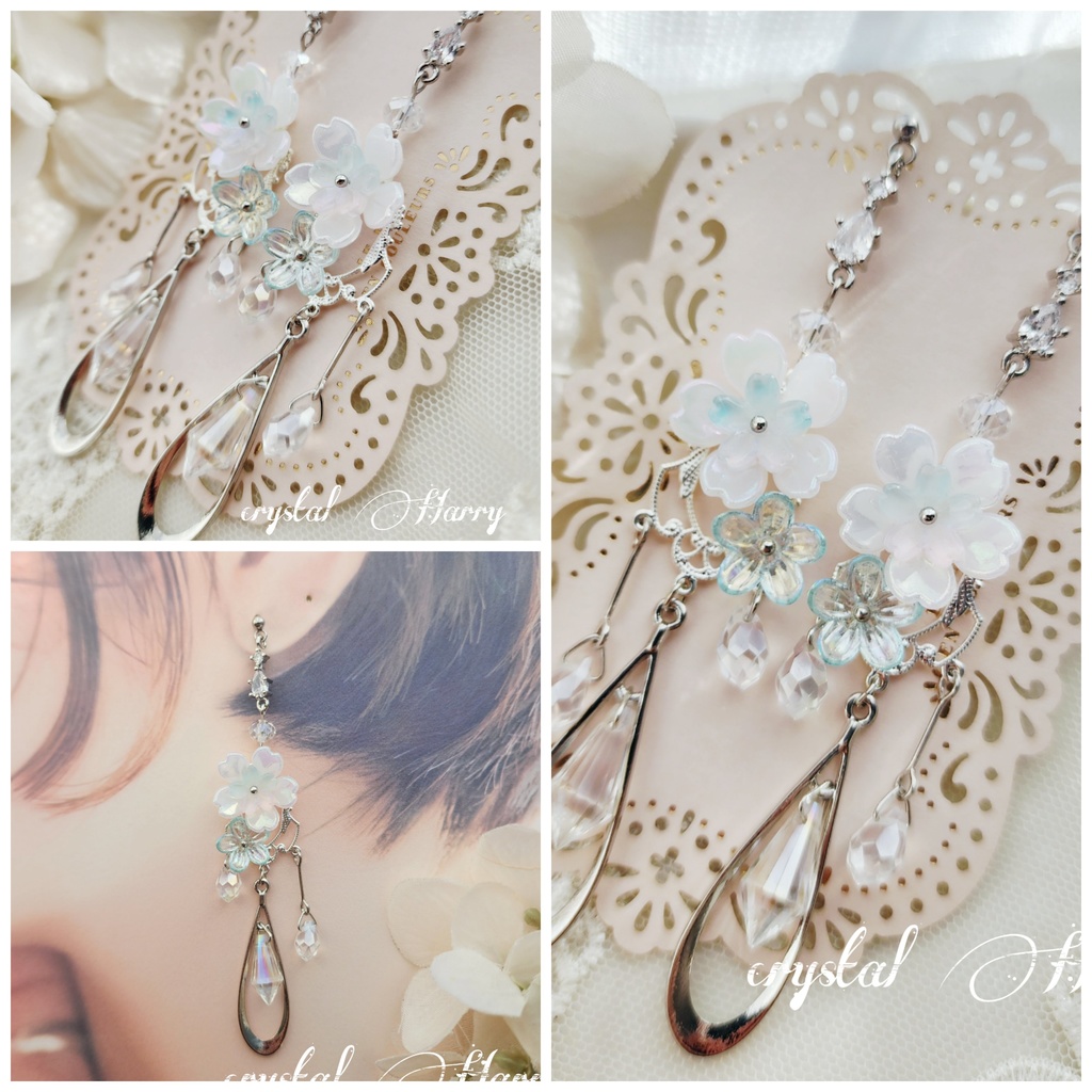 【虹桜雫の耳飾り】~桜流~