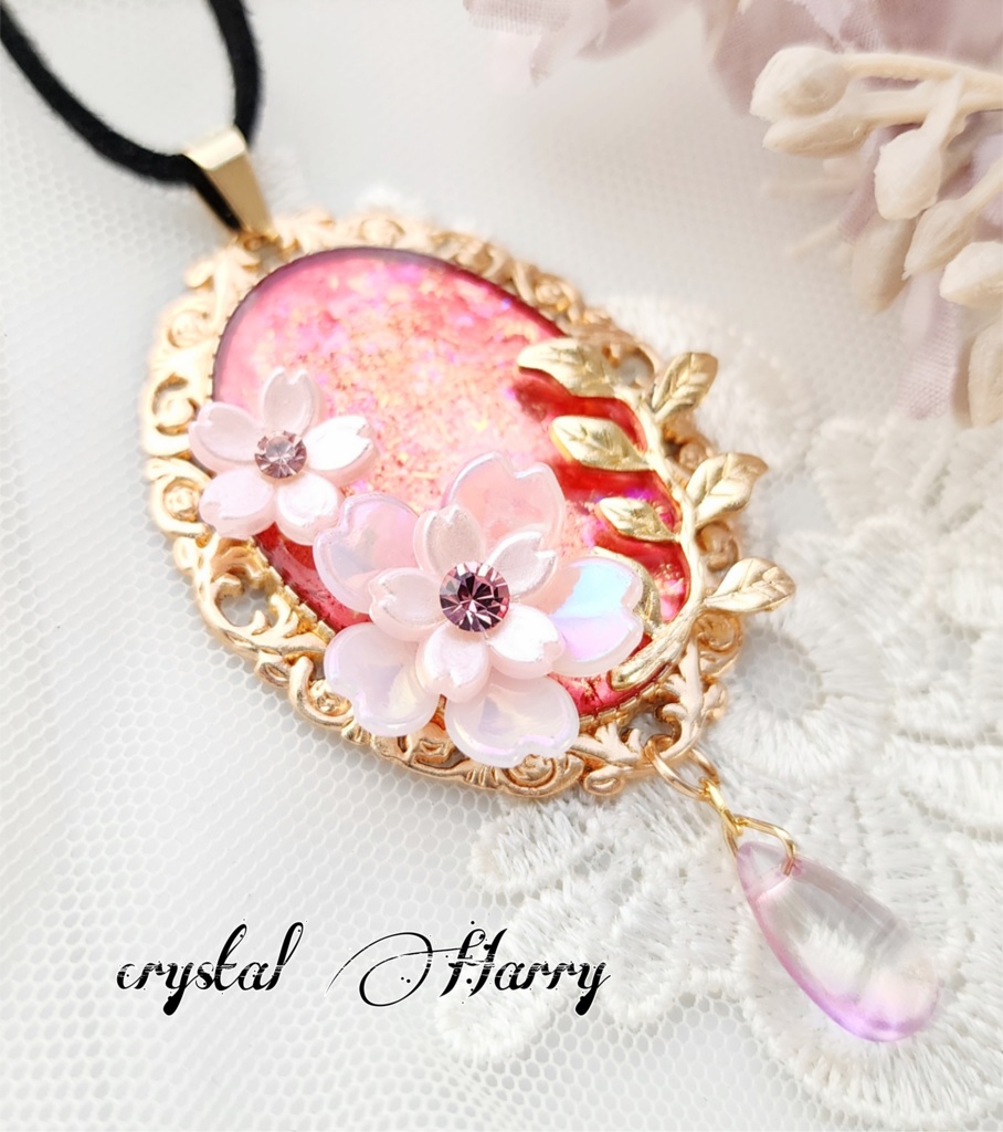 【桜鏡の首飾り】~桜~