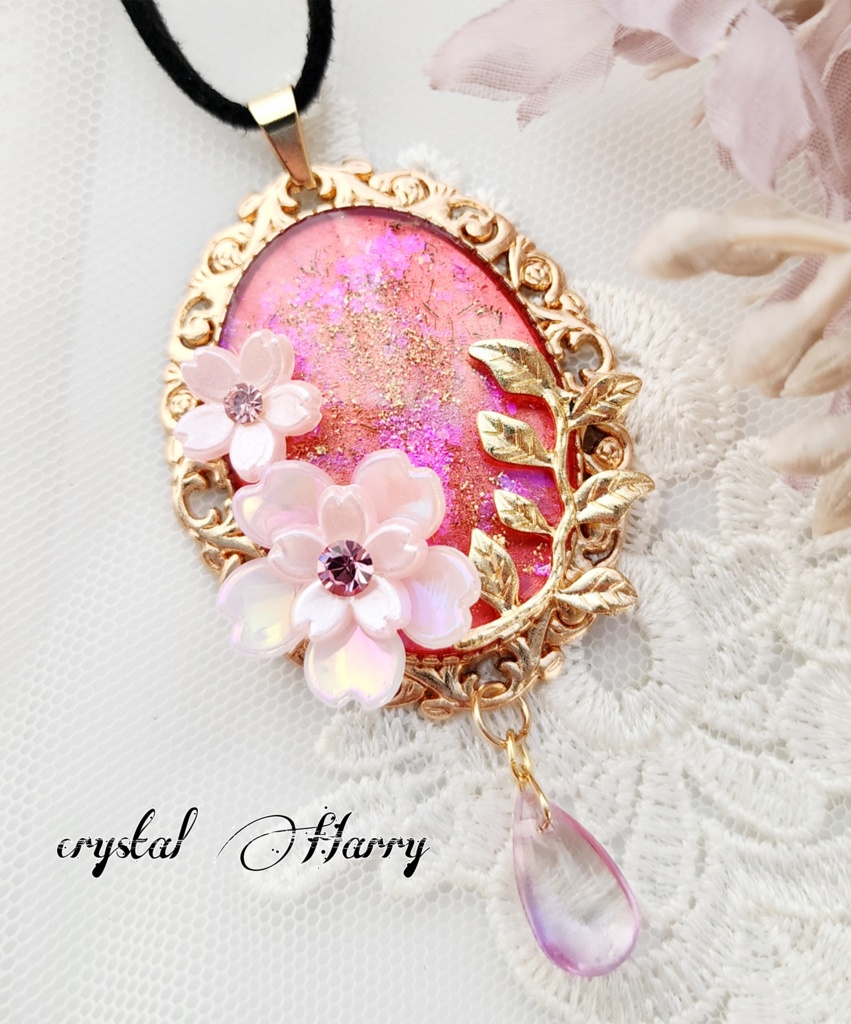 【桜鏡の首飾り】~桜~