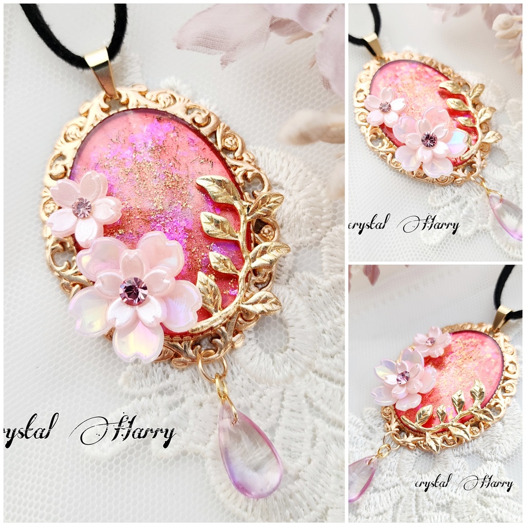 【桜鏡の首飾り】~桜~