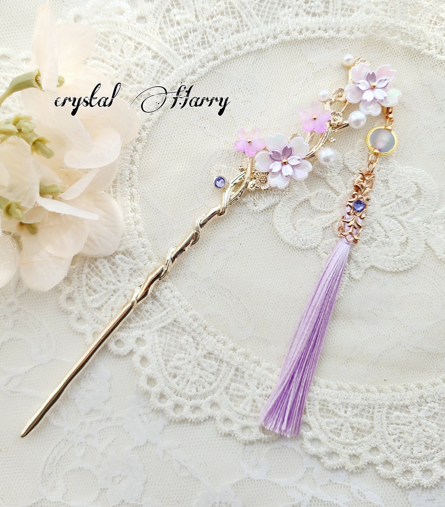 【桜雅の華簪】~艶桜~かんざし