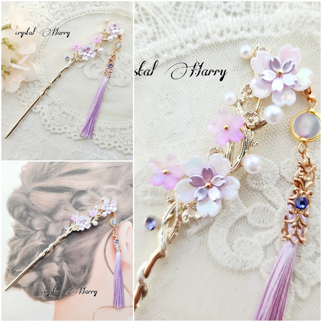 【桜雅の華簪】~艶桜~かんざし