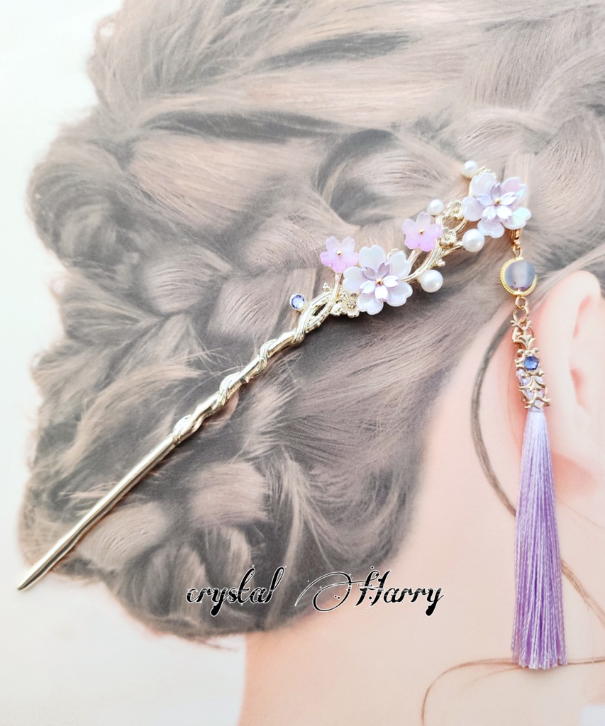 【桜雅の華簪】~艶桜~かんざし