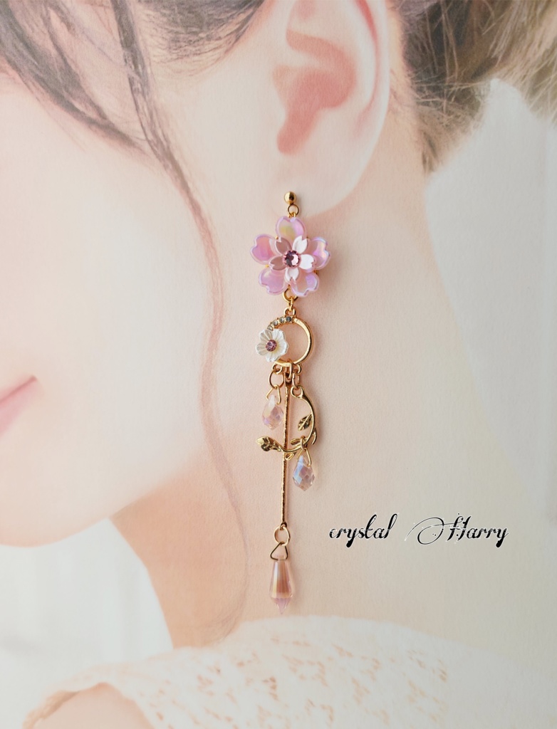 【桜蔦雫の耳飾り】~桜~